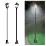 yarratwo 68“ Solar lamp Post Lights with Motion Sensor Outdoor Waterproof, Pole Outdoor, for Patio, for Garden, Lawn, Pathway, Driveway, Front/Back Door…