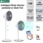 yarratwo Smart Standing Fan  Low Noise, floor air cooling natural wind ,Portable Fans