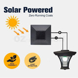 yarratwo 68“ Solar lamp Post Lights with Motion Sensor Outdoor Waterproof, Pole Outdoor, for Patio, for Garden, Lawn, Pathway, Driveway, Front/Back Door…