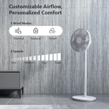 yarratwo Smart Standing Fan  Low Noise, floor air cooling natural wind ,Portable Fans