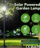 yarratwo 68“ Solar lamp Post Lights with Motion Sensor Outdoor Waterproof, Pole Outdoor, for Patio, for Garden, Lawn, Pathway, Driveway, Front/Back Door…