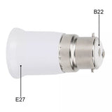 B22 to E27 Bulb Light Lamp Holder Base Socket Screw Bayonet Converter Adapter(2pcs))