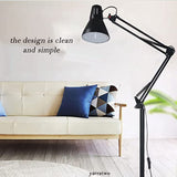 Modern Metal standing Floor Lamp, Flexible Swing Arms Reading Floor Lamp