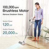 Dreame V10 Cordless Stick Vacuum Cleaner 22000Pa Suction Anti-Winding Hair Mite Cleaning 60 Minutes Run Time Australia Version - White